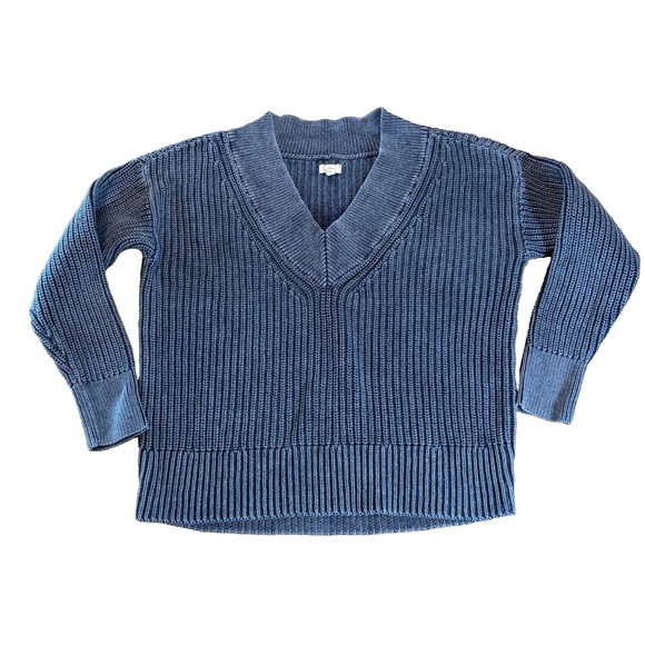 aerie Sweaters - Aerie Sweater Womens  Blue V-neck  Knit Pullover Cozy Winter Lounge fit xs‎ to S